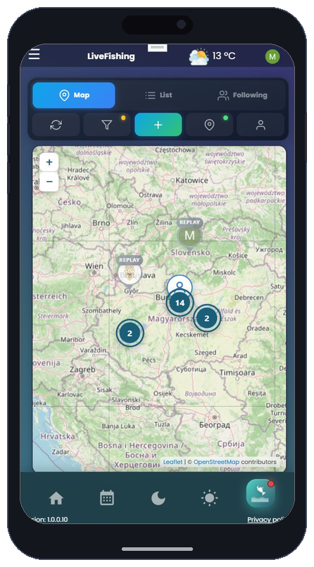 Live streaming map