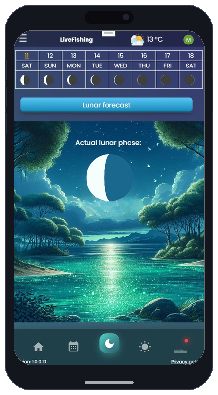 Moon phase info